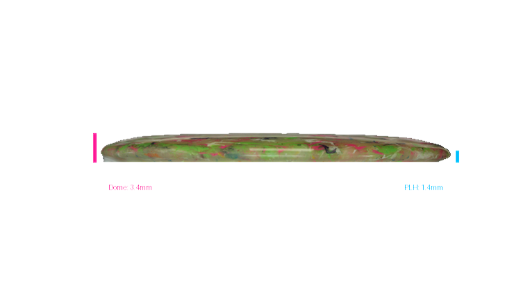 Discraft 2026 Worlds Jawbreaker Z FLX Glide Midrange Profile View