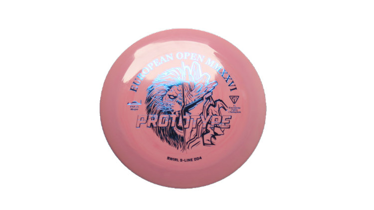 Discmania 2026 European Open Prototype Swirl S-Line DD4 Distance Driver Front View