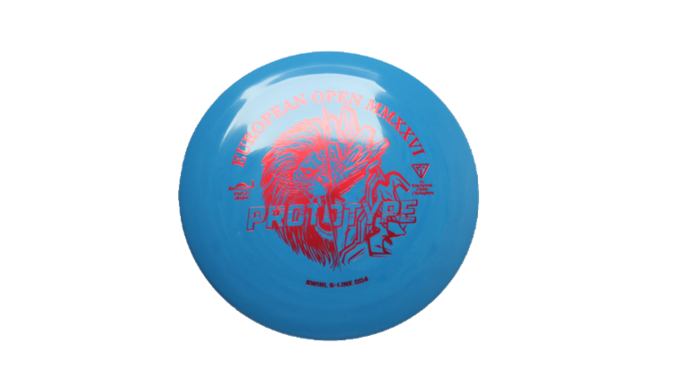 Discmania 2026 European Open Prototype Swirl S-Line DD4 Distance Driver Front View