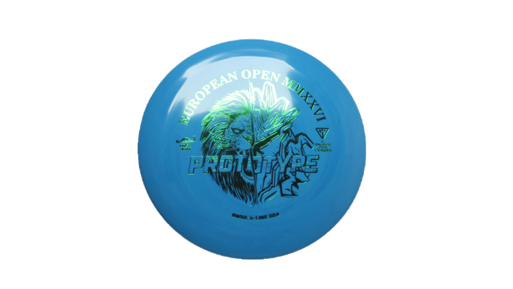 Discmania 2026 European Open Prototype Swirl S-Line DD4 Distance Driver Front View