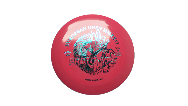 Discmania 2026 European Open Prototype Swirl S-Line DD4 Distance Driver Front View
