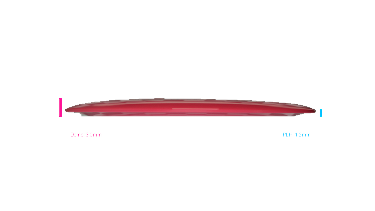 Discmania 2026 European Open Prototype Swirl S-Line DD4 Distance Driver Profile View