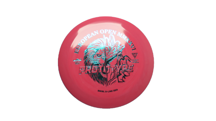 Discmania 2026 European Open Prototype Swirl S-Line DD4 Distance Driver Front View