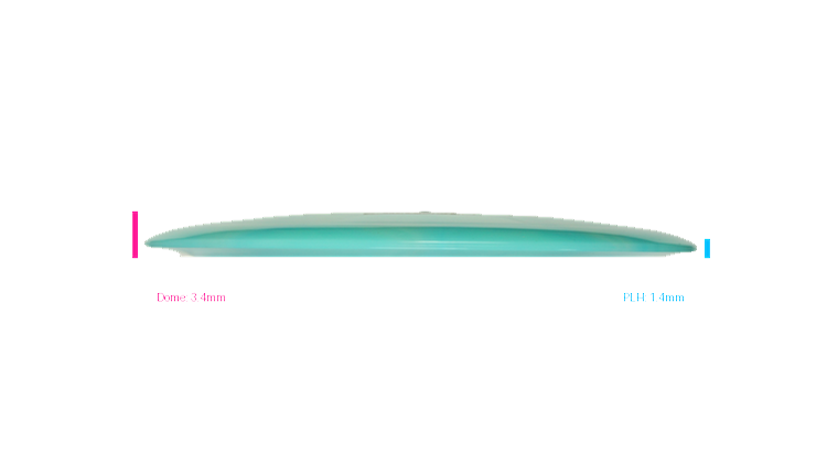Dynamic Discs Lucid Burst Moonshine Treason Distance Driver Profile View