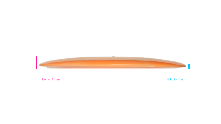 Dynamic Discs Lucid Burst Moonshine Treason Distance Driver Profile View