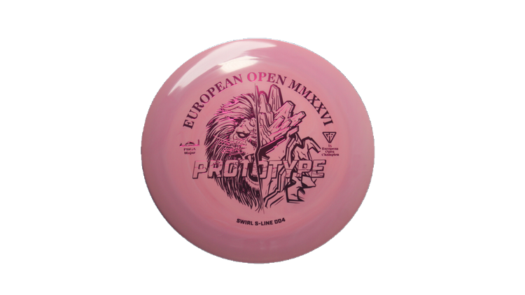 Discmania 2026 European Open Prototype Swirl S-Line DD4 Distance Driver Front View