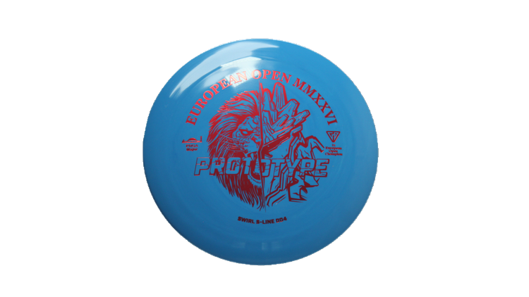Discmania 2026 European Open Prototype Swirl S-Line DD4 Distance Driver Front View