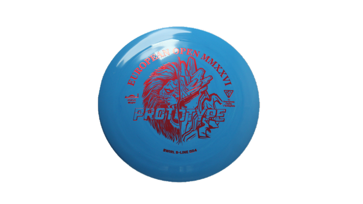 Discmania 2026 European Open Prototype Swirl S-Line DD4 Distance Driver Front View