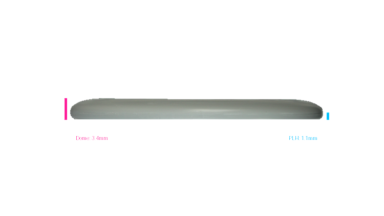 Discmania Micro Shield Flex-3 Glow D-Line P2 Putter Profile View