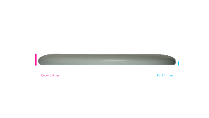 Discmania Micro Shield Flex-3 Glow D-Line P2 Putter Profile View