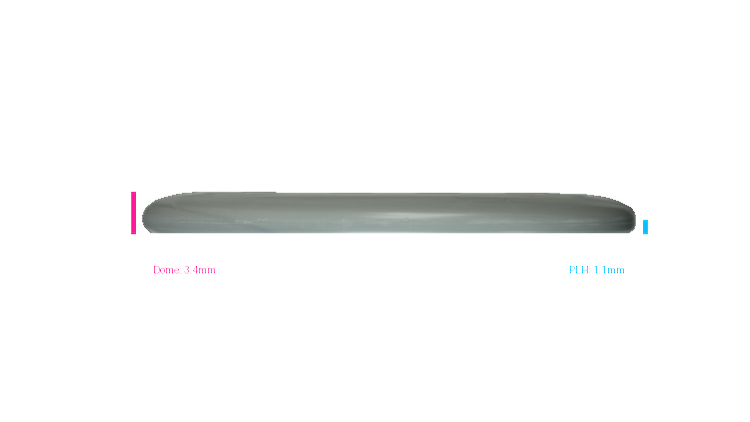 Discmania Micro Shield Flex-3 Glow D-Line P2 Putter Profile View