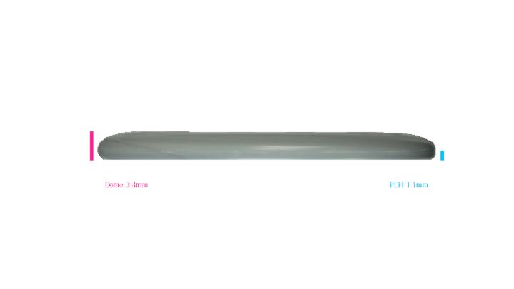 Discmania Micro Shield Flex-3 Glow D-Line P2 Putter Profile View