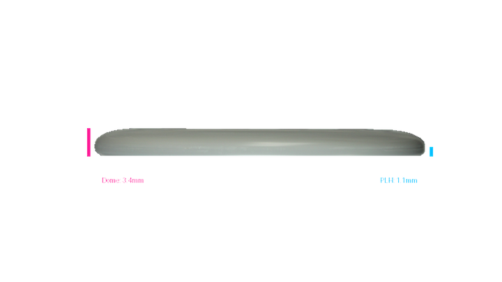 Discmania Micro Shield Flex-3 Glow D-Line P2 Putter Profile View