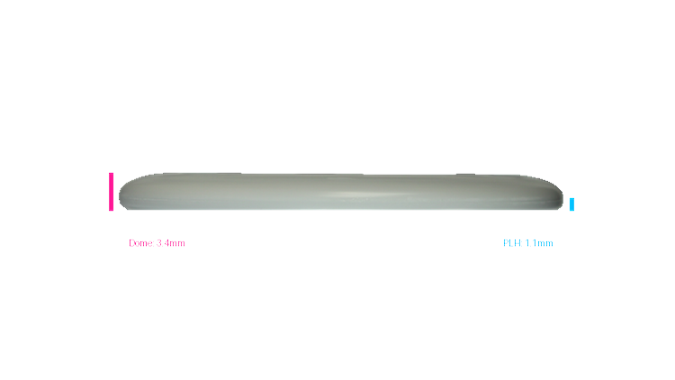 Discmania Micro Shield Flex-3 Glow D-Line P2 Putter Profile View