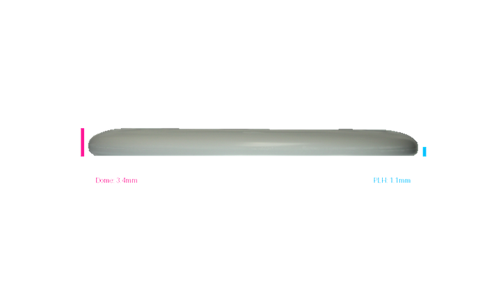 Discmania Micro Shield Flex-3 Glow D-Line P2 Putter Profile View