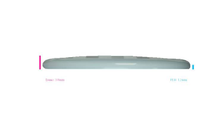 Pie Pan Discs 2026 SBO Test Plastic Bagger Putter Profile View