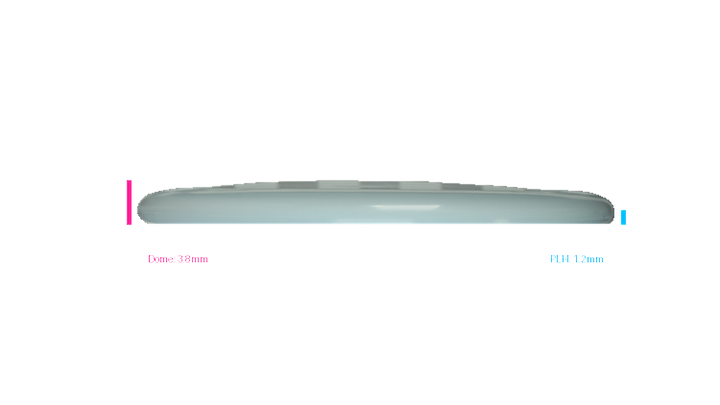 Pie Pan Discs 2026 SBO Test Plastic Bagger Putter Profile View