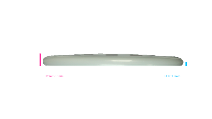 Pie Pan Discs 2026 SBO Test Plastic Bagger Putter Profile View