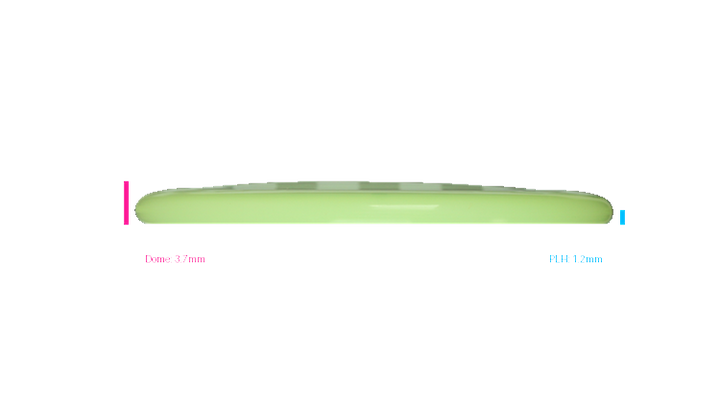 Pie Pan Discs 2026 SBO Test Plastic Bagger Putter Profile View