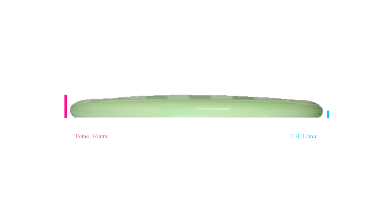 Pie Pan Discs 2026 SBO Test Plastic Bagger Putter Profile View