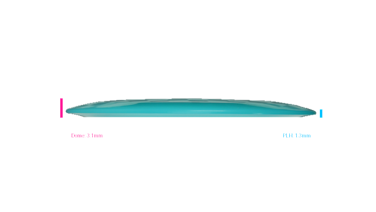 Pie Pan Discs 2026 SBO Cherry Hype Distance Driver Profile View