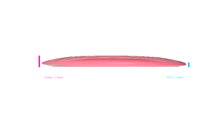 Pie Pan Discs 2026 SBO Cherry Hype Distance Driver Profile View