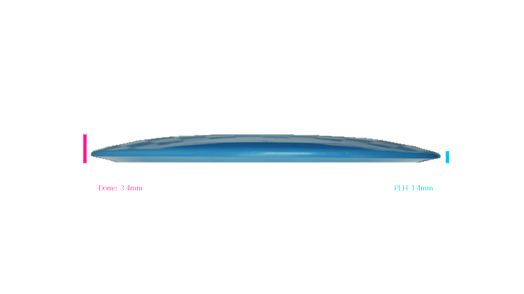 Pie Pan Discs 2026 SBO Cherry Hype Distance Driver Profile View
