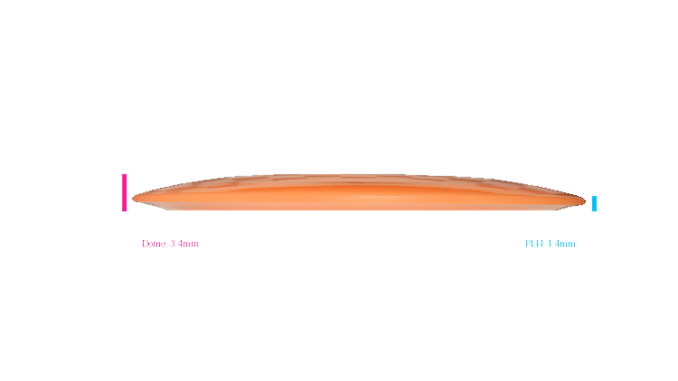 Pie Pan Discs 2026 SBO Cherry Hype Distance Driver Profile View