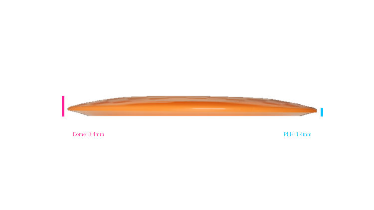 Pie Pan Discs 2026 SBO Cherry Hype Distance Driver Profile View