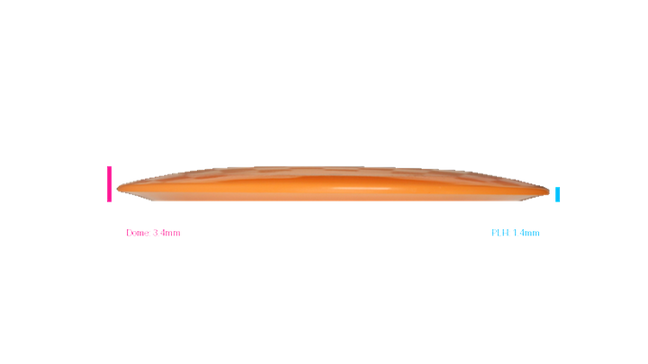 Pie Pan Discs 2026 SBO Cherry Hype Distance Driver Profile View