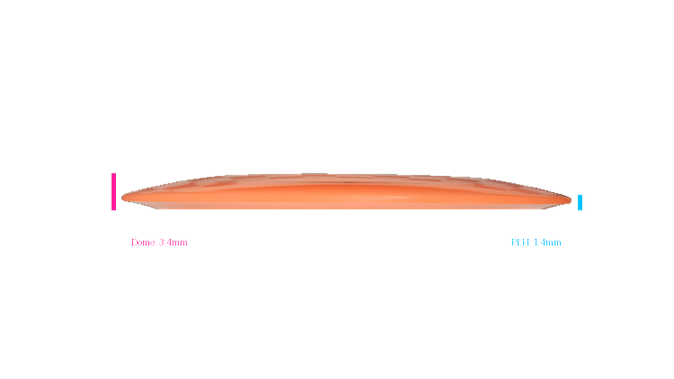 Pie Pan Discs 2026 SBO Cherry Hype Distance Driver Profile View