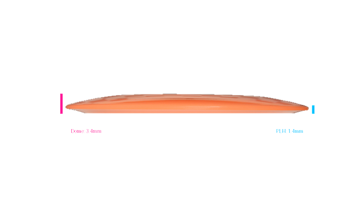 Pie Pan Discs 2026 SBO Cherry Hype Distance Driver Profile View