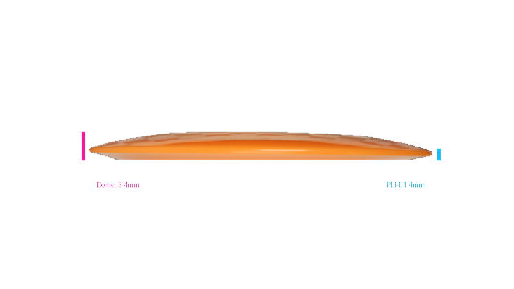 Pie Pan Discs 2026 SBO Cherry Hype Distance Driver Profile View