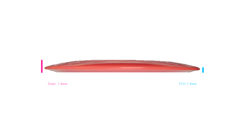 Pie Pan Discs 2026 SBO Cherry Hype Distance Driver Profile View