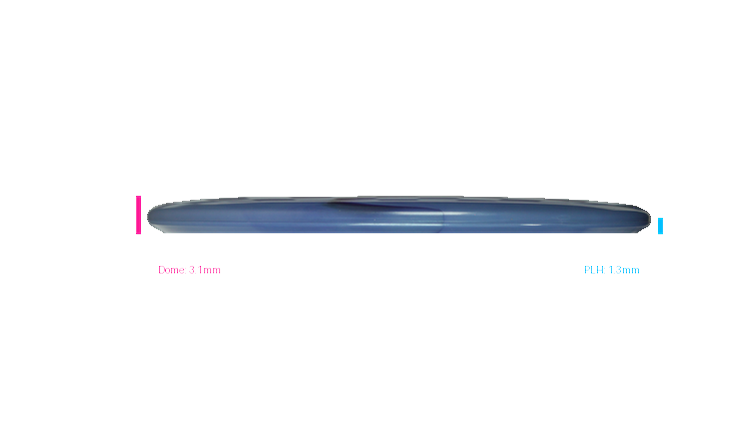 Discraft 2026 Ezra Robinson Tour Series Titanium Buzzz SS Midrange Profile View