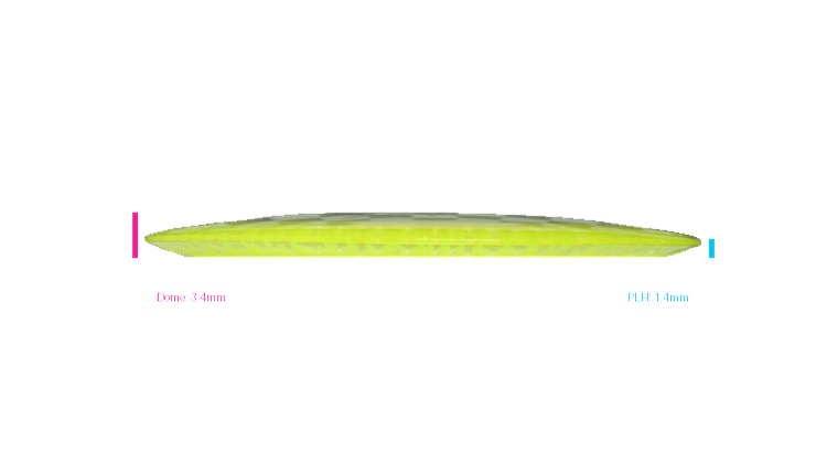 Discraft Fuzed Z Scorch Distance Driver Profile View