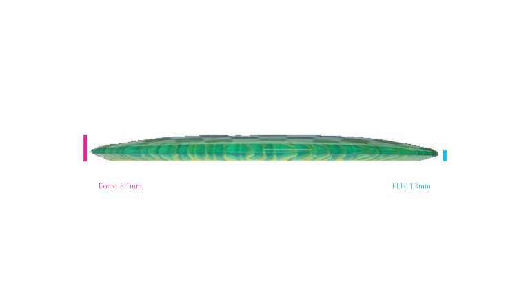 Discraft Fuzed Z Scorch Distance Driver Profile View