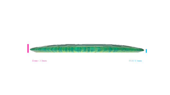 Discraft Fuzed Z Scorch Distance Driver Profile View