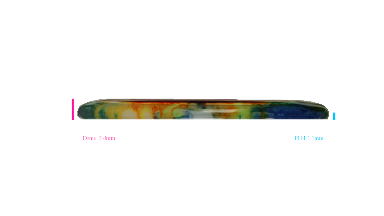 Discraft Paul McBeth Fly Dye Z Luna Putter Profile View