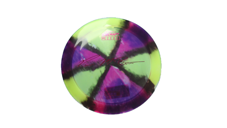 Discraft Paul McBeth Fly Dye Z Zeus Distance Driver Front View