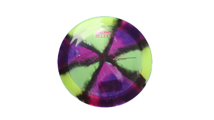 Discraft Paul McBeth Fly Dye Z Zeus Distance Driver Front View