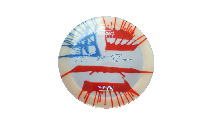 Discraft Paul McBeth Fly Dye Z Zeus Distance Driver Front View