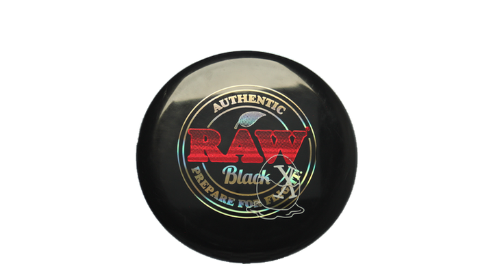 Pie Pan Discs RAW X Pie Pan Eggs-Out Twice Baked Bagger Putter Front View