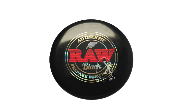 Pie Pan Discs RAW X Pie Pan Eggs-Out Twice Baked Bagger Putter Front View