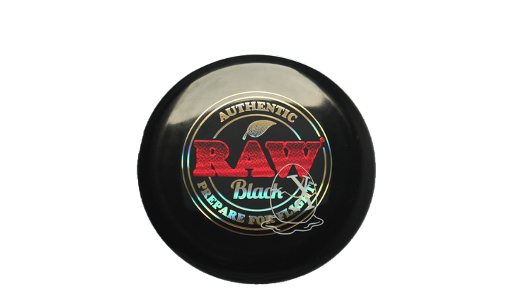 Pie Pan Discs RAW X Pie Pan Eggs-Out Twice Baked Bagger Putter Front View