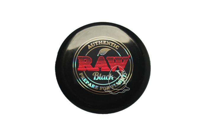 Pie Pan Discs RAW X Pie Pan Eggs-Out Twice Baked Bagger Putter Front View