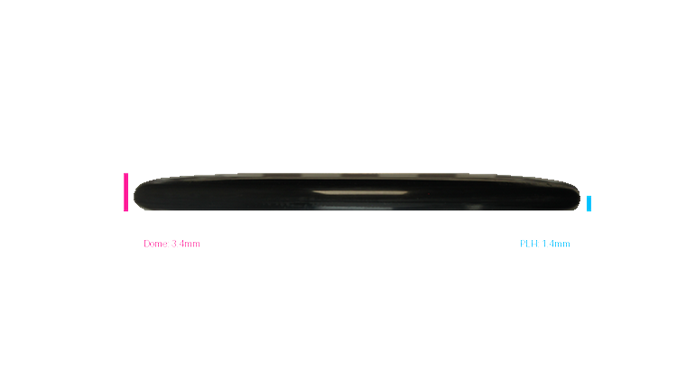 Pie Pan Discs RAW X Pie Pan Eggs-Out Twice Baked Bagger Putter Profile View