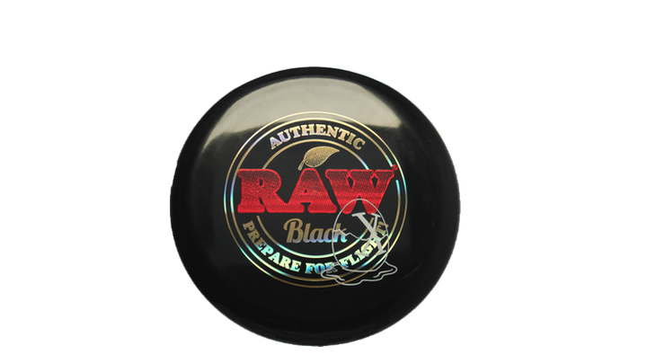 Pie Pan Discs RAW X Pie Pan Eggs-Out Twice Baked Bagger Putter Front View