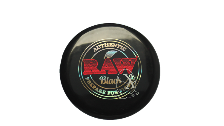Pie Pan Discs RAW X Pie Pan Eggs-Out Twice Baked Bagger Putter Front View