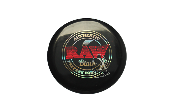 Pie Pan Discs RAW X Pie Pan Eggs-Out Twice Baked Bagger Putter Front View